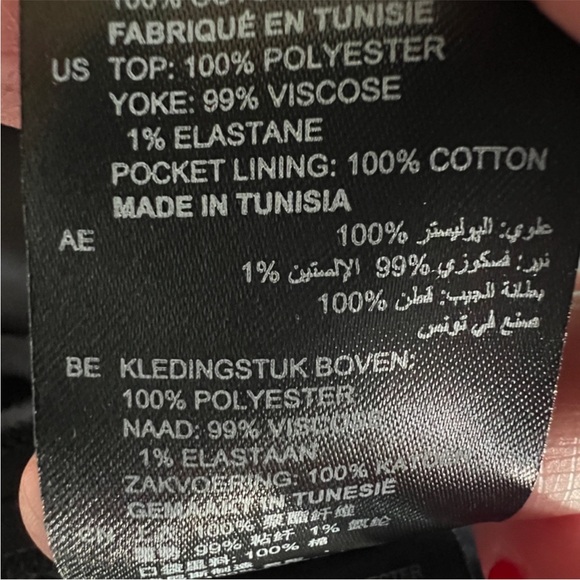 Sandro Pointers Sheer Crossover Jumpsuit Jumper Black Sz 1 US Size 4 Small - Picture 8 of 8